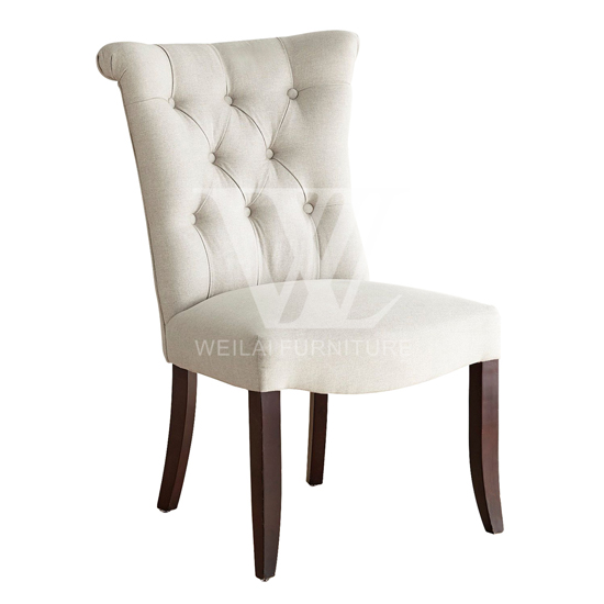 Hand Tufted Solid Wood Legs Dining Chair