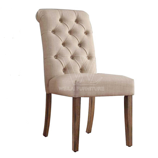 Hand Tufted Fabric Upholstery Dining Chair