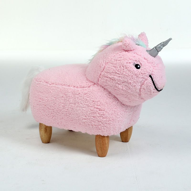 Plush Animal Unicorn Ottoman