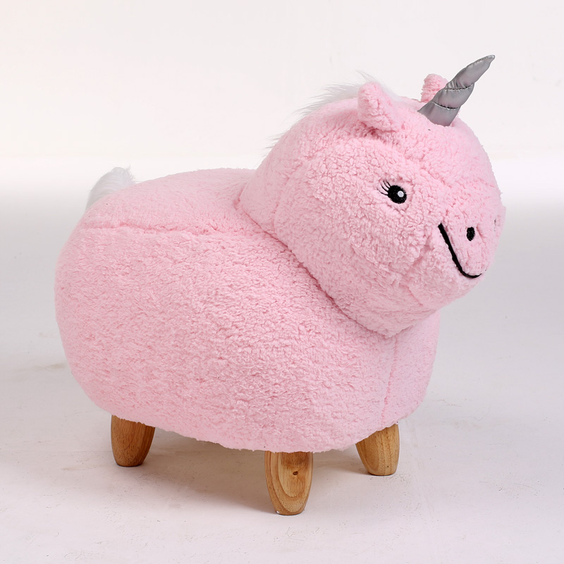 Plush Animal Unicorn Ottoman