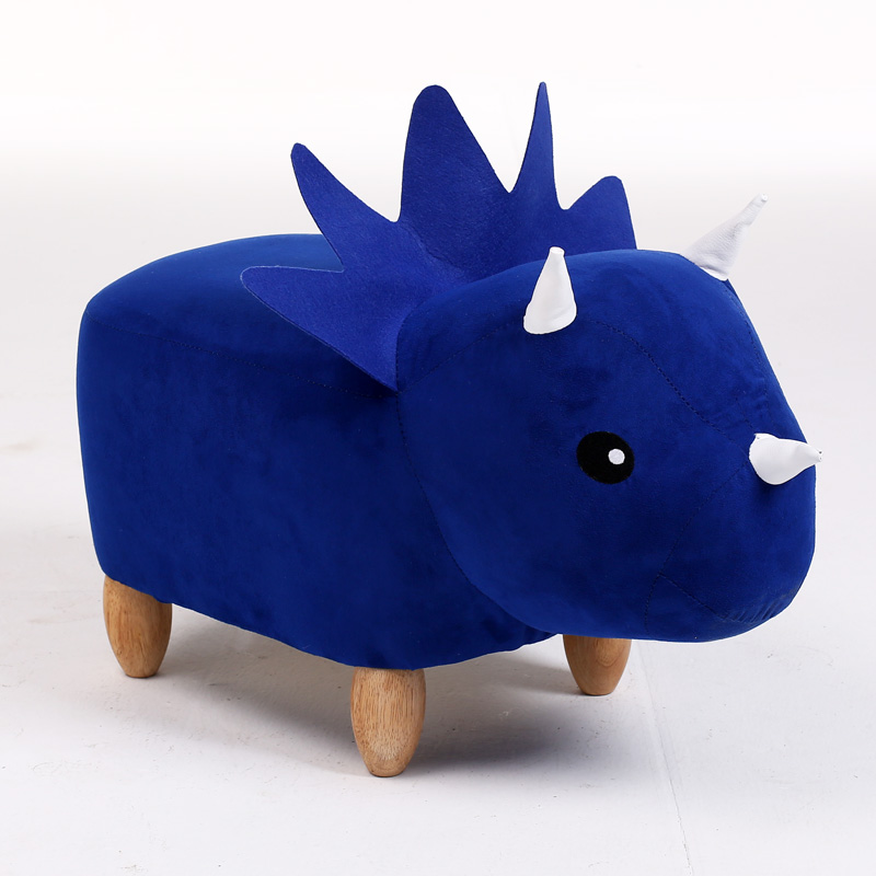 Kids Plush Animal Dinosar Ottoman