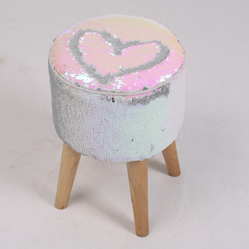 Sequins Round Ottoman