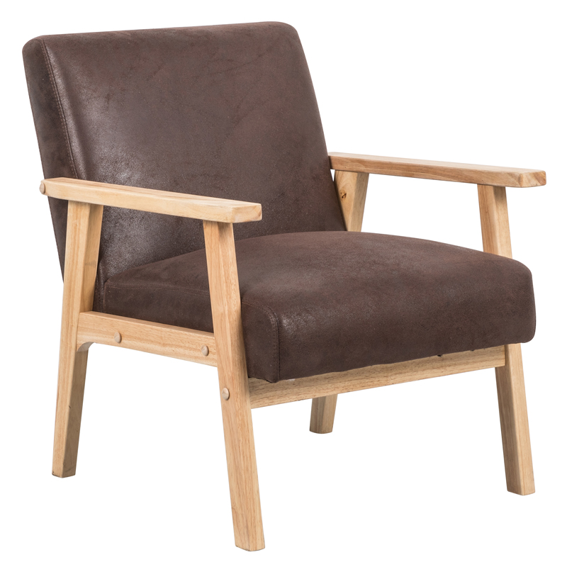 Wooden Frame Accent Chair