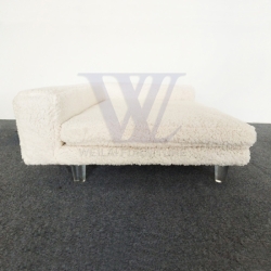 Polyester Sherpa Acrilic Feet Pet Chair Dog Bed