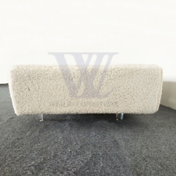 Polyester Sherpa Acrilic Feet Pet Chair Dog Bed