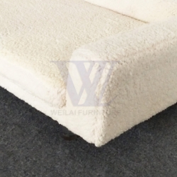 Polyester Sherpa Acrilic Feet Pet Chair Dog Bed