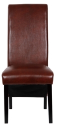 Faux Leather High Back Dining Chair