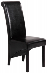 Faux Leather High Back Dining Chair