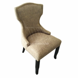 Nailed Fabric Dining Chair