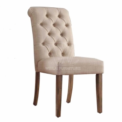 Hand Tufted Fabric Upholstery Dining Chair