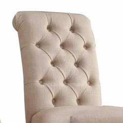 Hand Tufted Fabric Upholstery Dining Chair