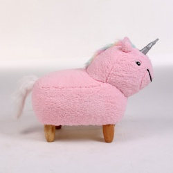 Plush Animal Unicorn Ottoman