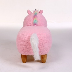 Plush Animal Unicorn Ottoman