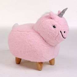 Plush Animal Unicorn Ottoman