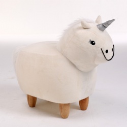 Plush Animal Unicorn Ottoman