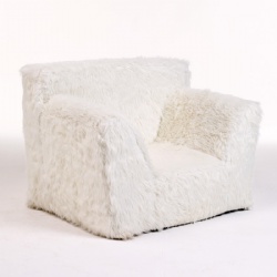 Fur Solid Foam Kids Sofa