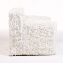 Fur Solid Foam Kids Sofa