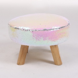 Sequins Round Ottoman