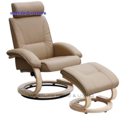 Recliner with ottoman