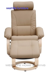 Recliner with ottoman